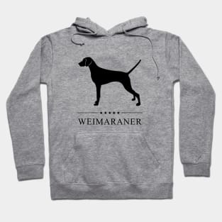 Weimaraner Black Silhouette Hoodie